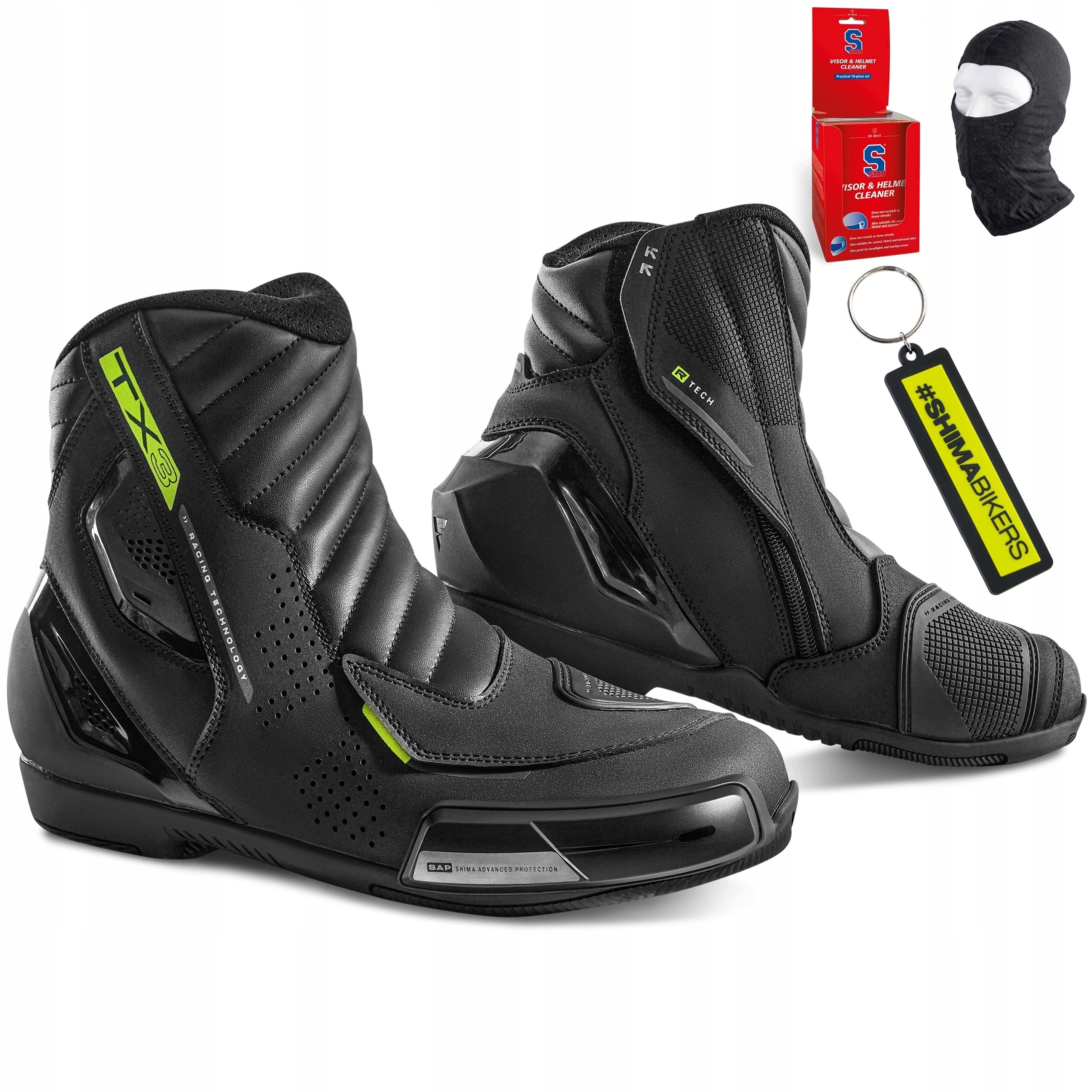 Motocyklové topánky Shima TX-3 fluo športové, certifikácia 1222 Aps Darčeky