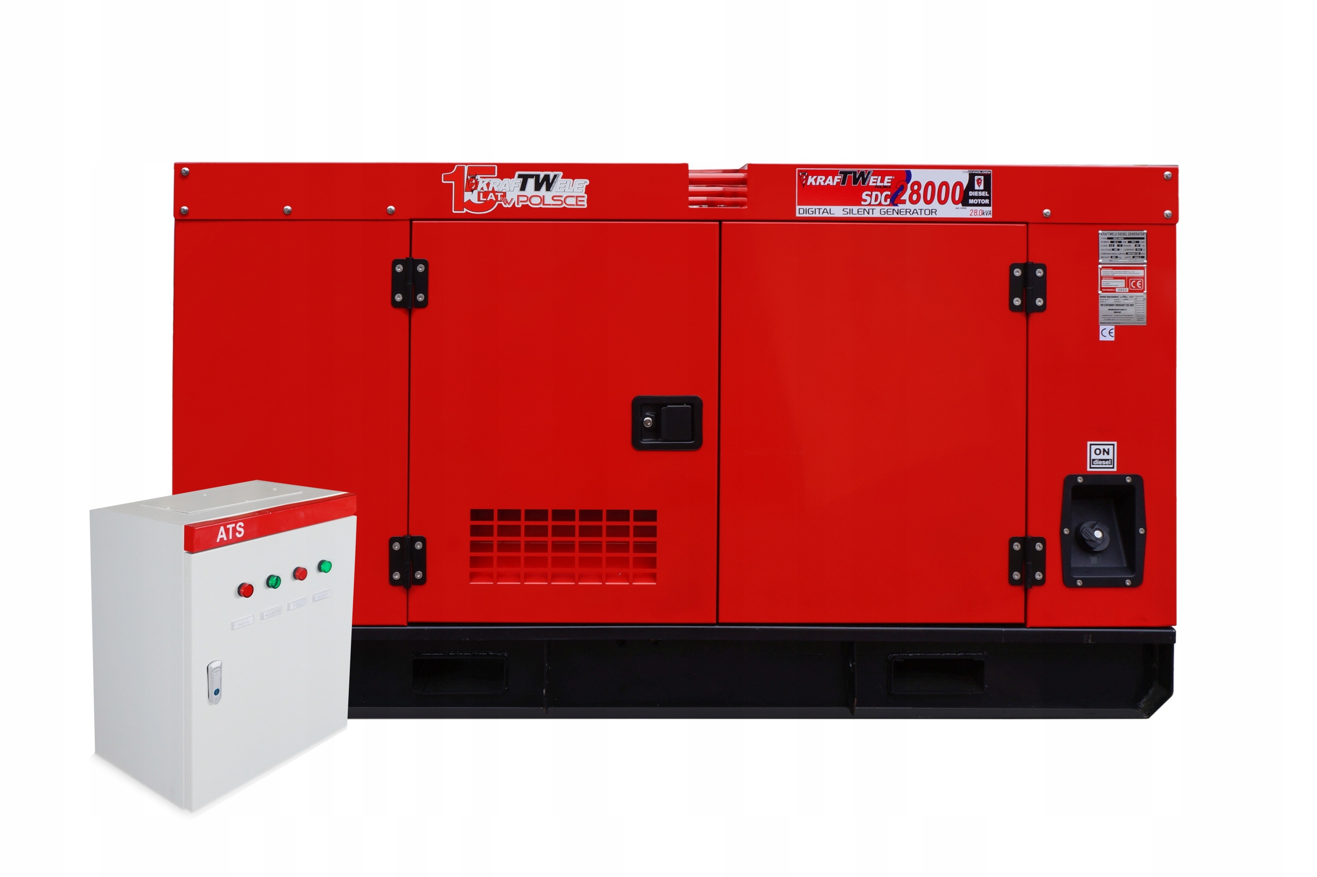 Agregat Generator Prądotwórczy Wyciszony 28 kVA Ats Szr