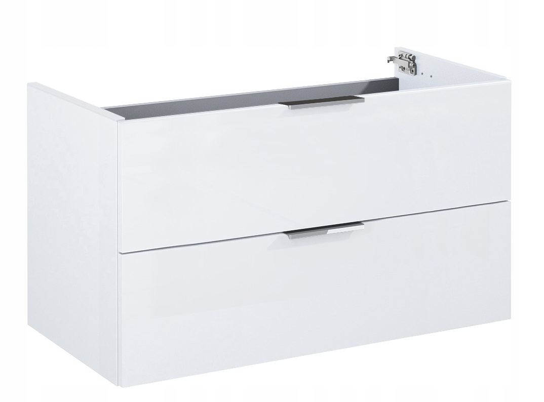 KOMPLET SZAFKA ŁAZIENKOWA Z BLATEM BIAŁY FRAME 80 CM ZESTAW Marka Elita