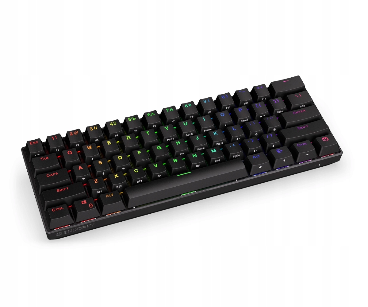 Klawiatura mechaniczna Endorfy Thock Compact Wireless Brown Rgb