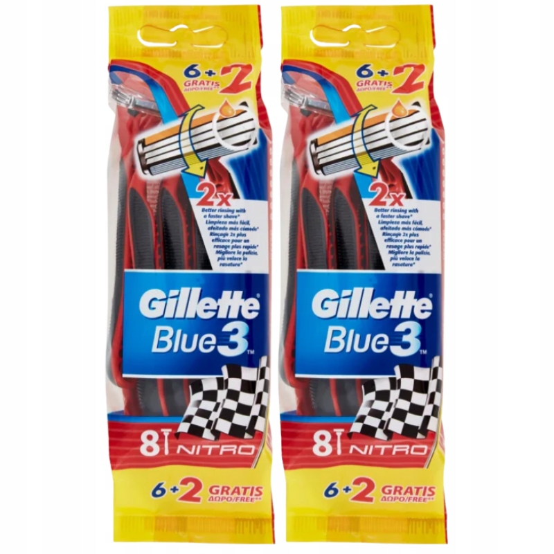 

Gillette Blue3 Nitro Maszynki do Golenia 16 Sztuk
