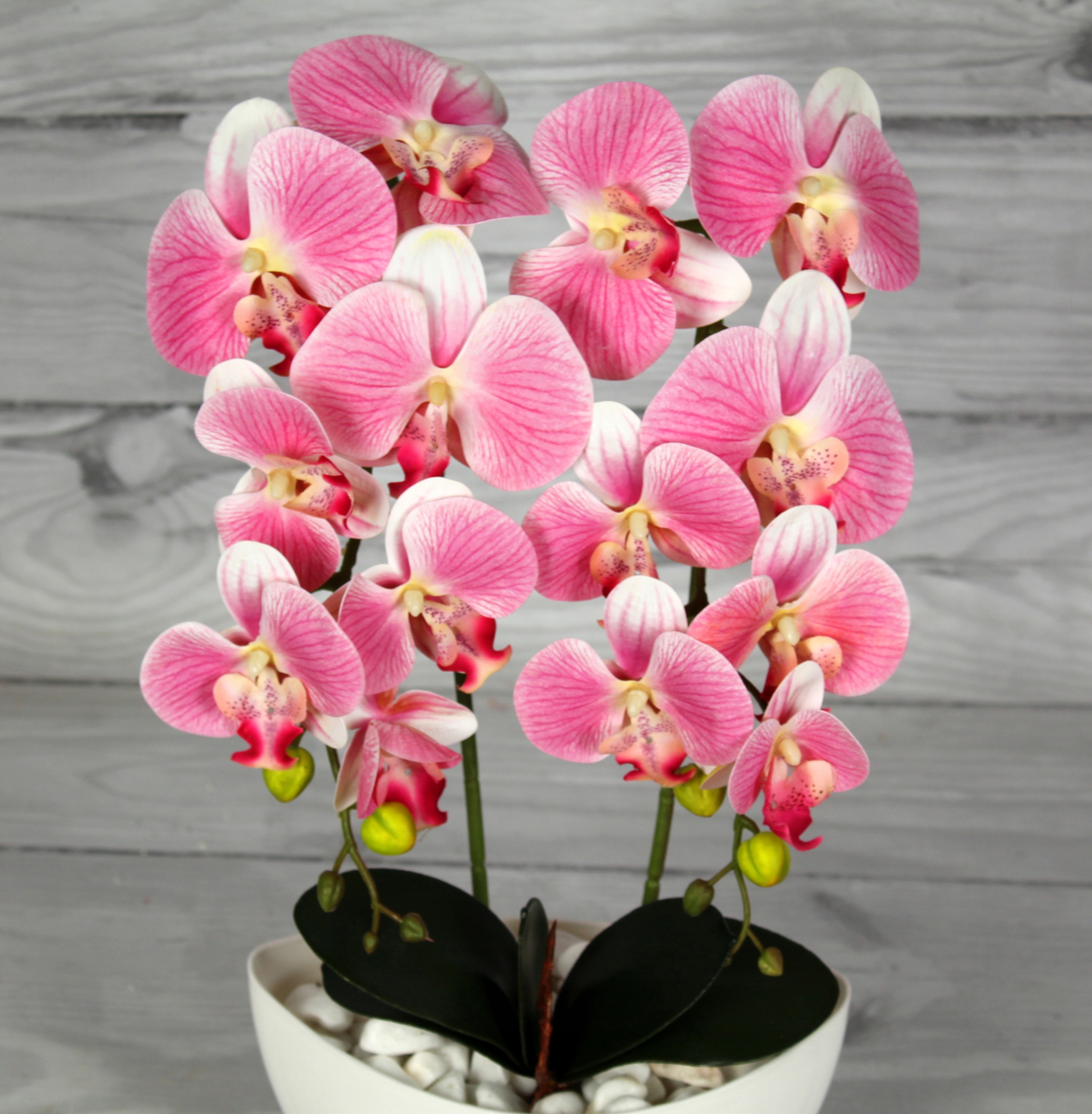 STORCZYK SZTUCZNY ORCHIDEA KWIATY SILIKONOWY Wysokość 55 cm