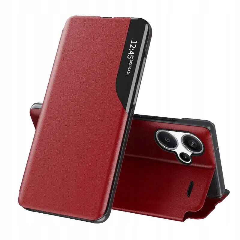 Techsuit eFold Seria otwierane Etui Xiaomi Redmi Note 13 Pro+ 5G Czerwone