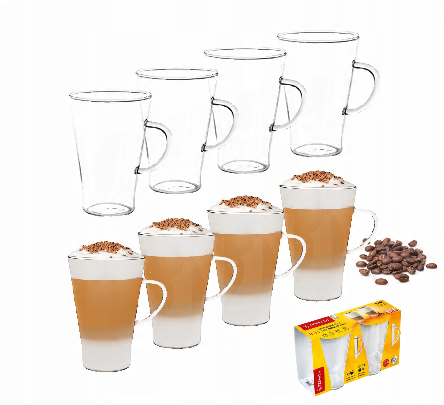 

Szklanka żaroodporna Latte komplet 2 sztuk
