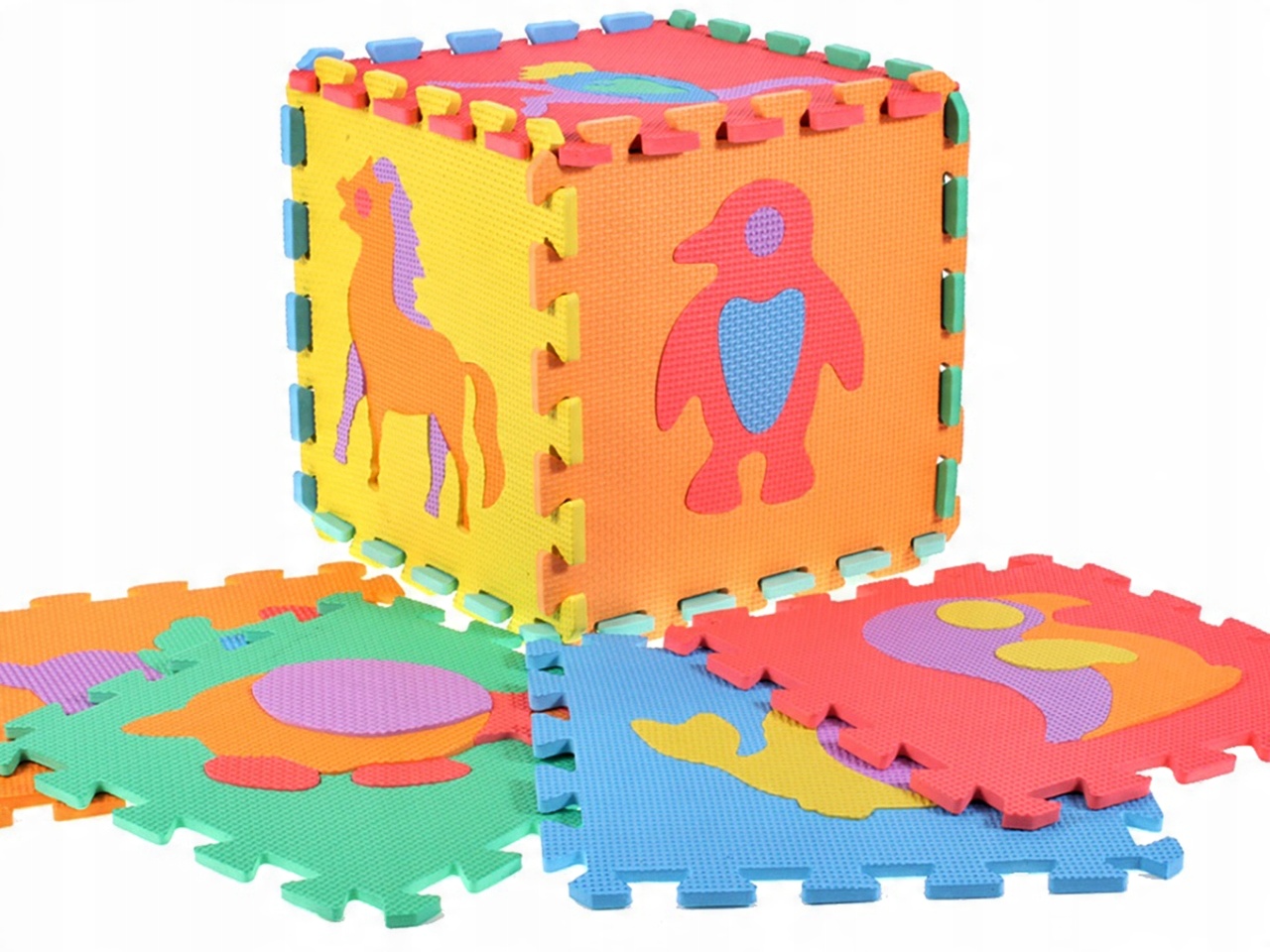 

Puzzle Piankowe 29CM 10SZT Zwierzęta Mata Miękkie