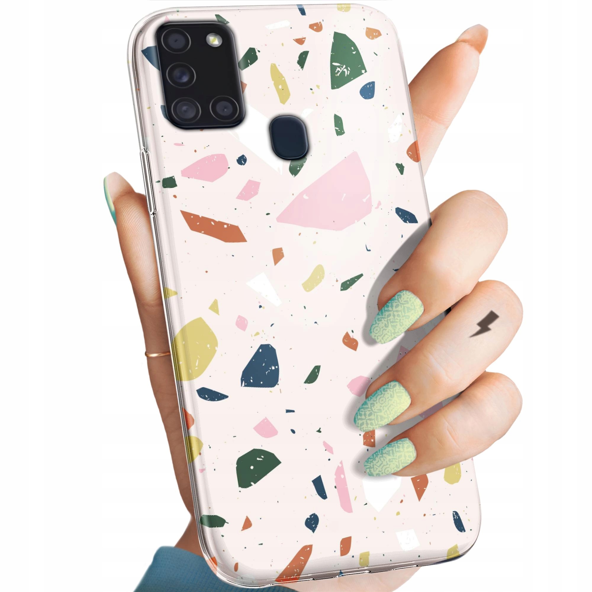 Etui Do Samsung Galaxy A21S Lastriko Terrazzo Terakota Obudowa Case