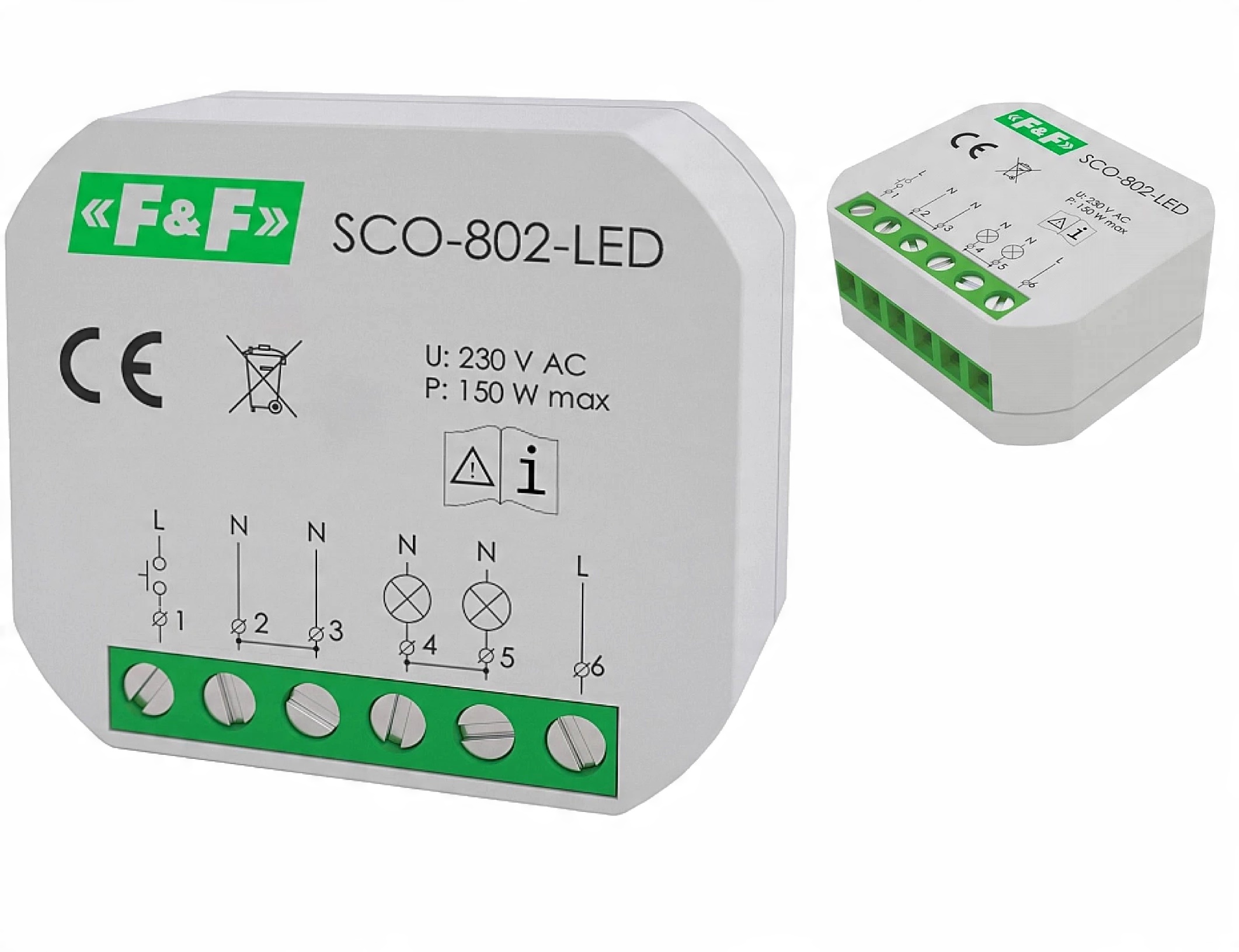 

F&f Ściemniacz Oświetlenia Led SCO-802 230V