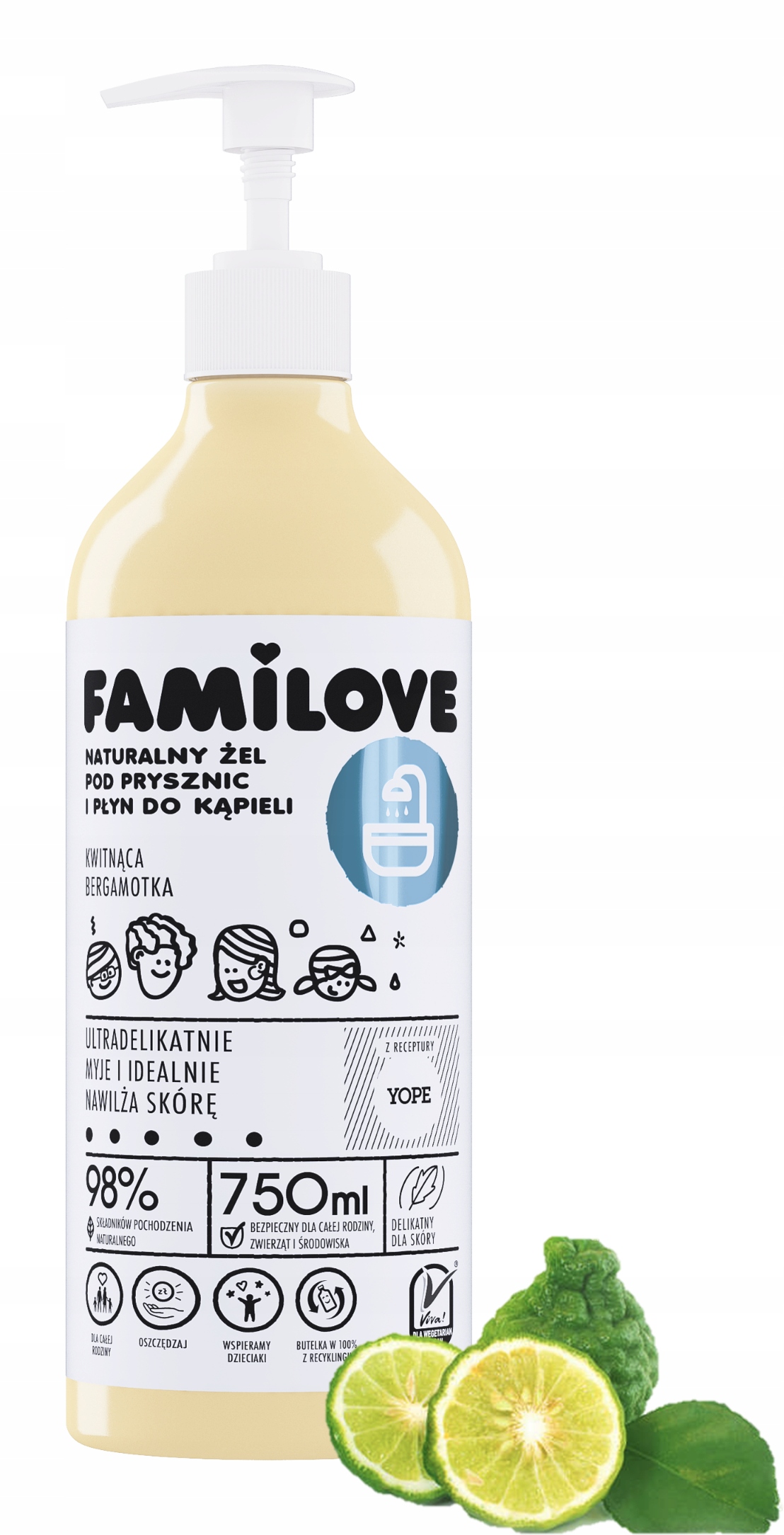 YOPE FAMILOVE ŻEL P/PRYSZNIC i PŁYN DO KĄPIELI BERGAMO