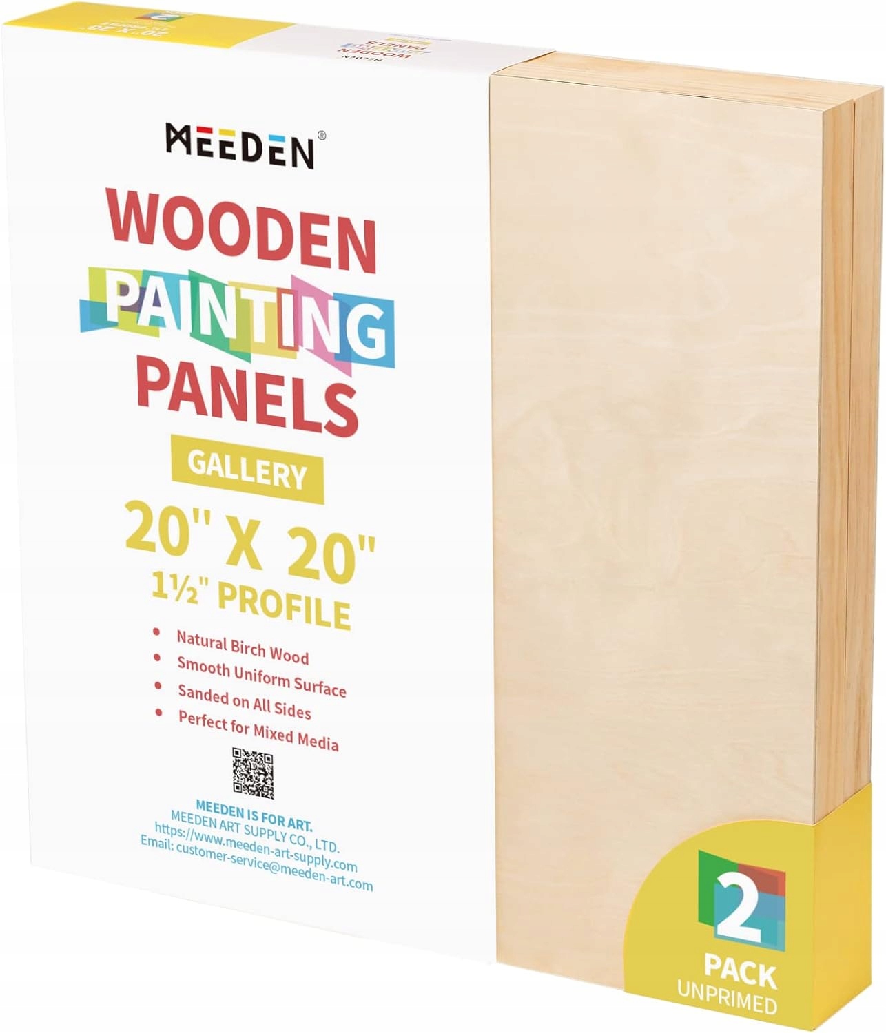 Meeden Płótno z naturalnego drzewa brzozowego 51x51