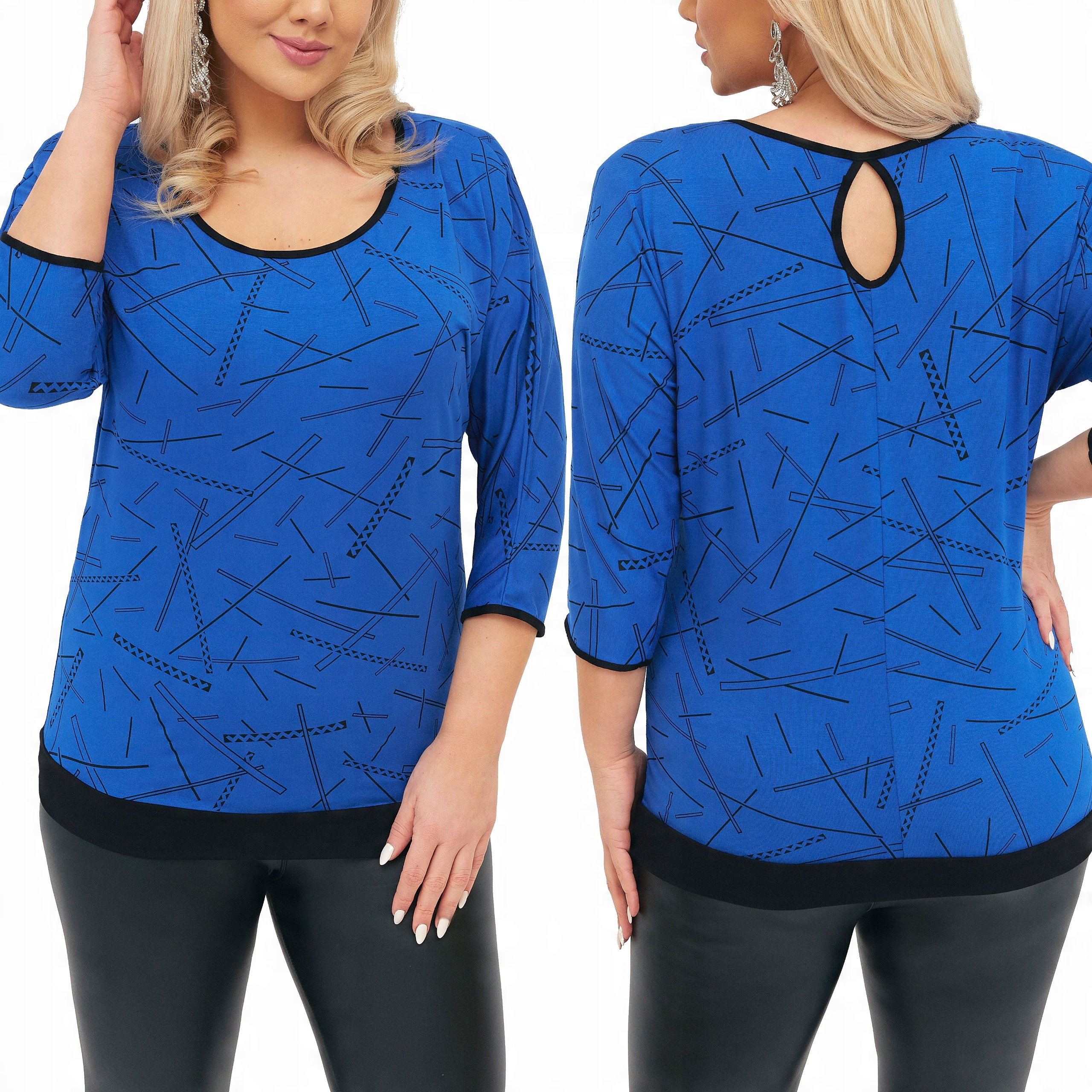 

Bluzka Damska Kimono Bluzki Damskie 34 Rekaw Plus