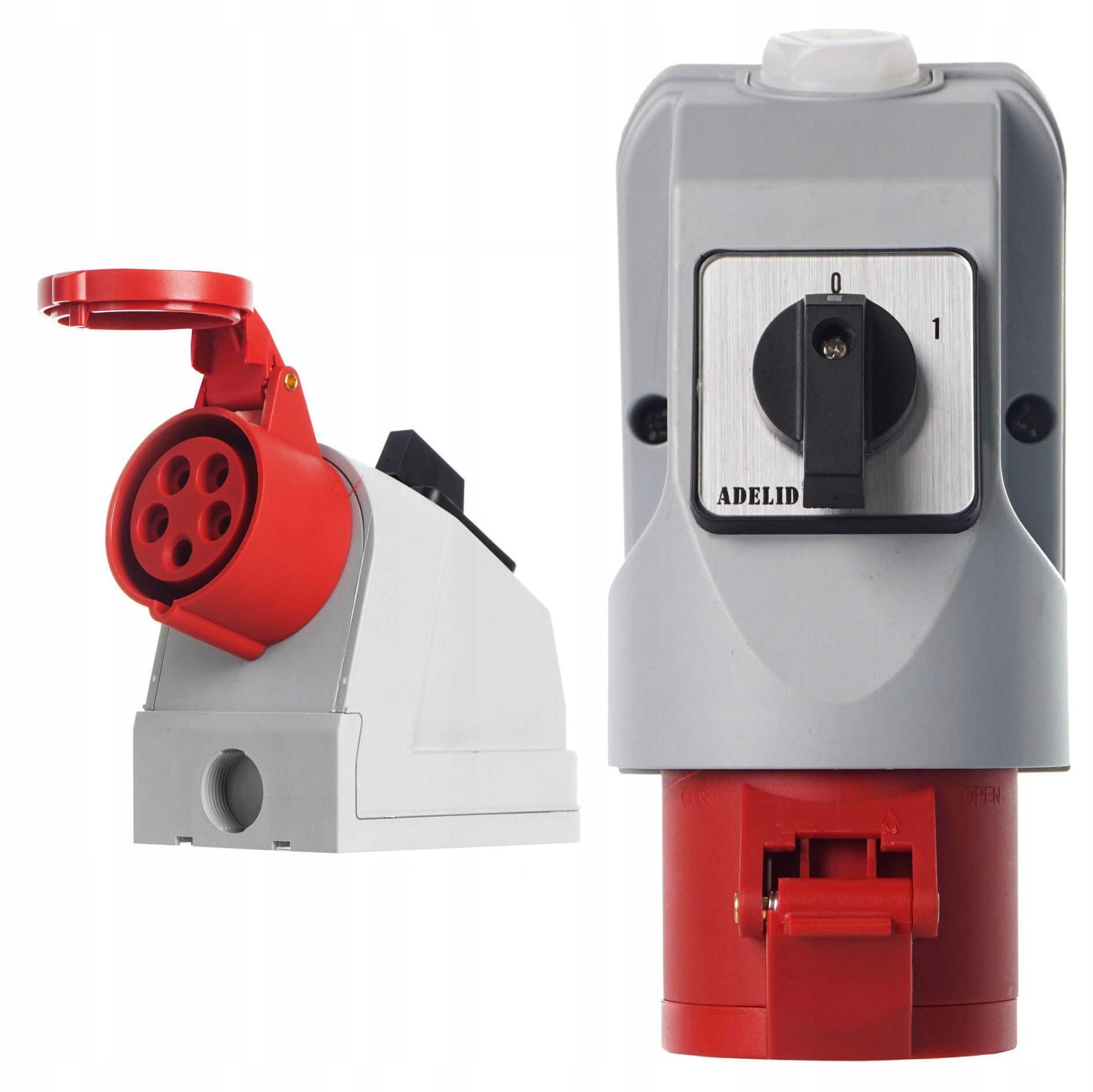 Gniazdo Siłowe Stałe Kombi 16A 5P 16 5 Z Wyłącznikiem 0-1