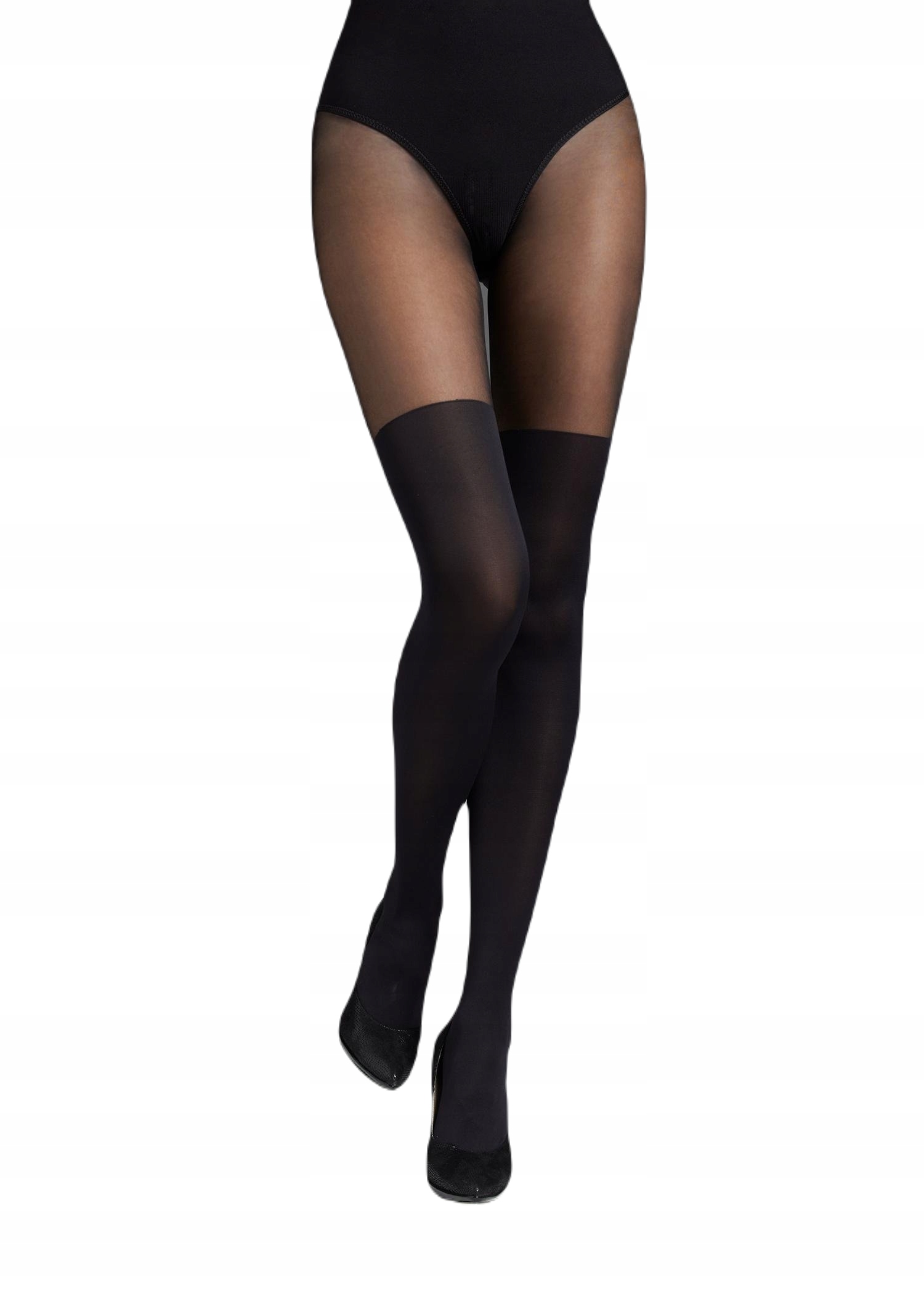 

Rajstopy Jak Zakolanówki Pończochy Czarne Klasyka