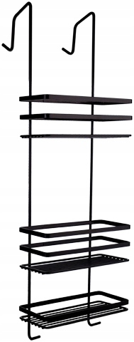 

Półka na kabinę 3 poziomy Very Black Czarny Mat