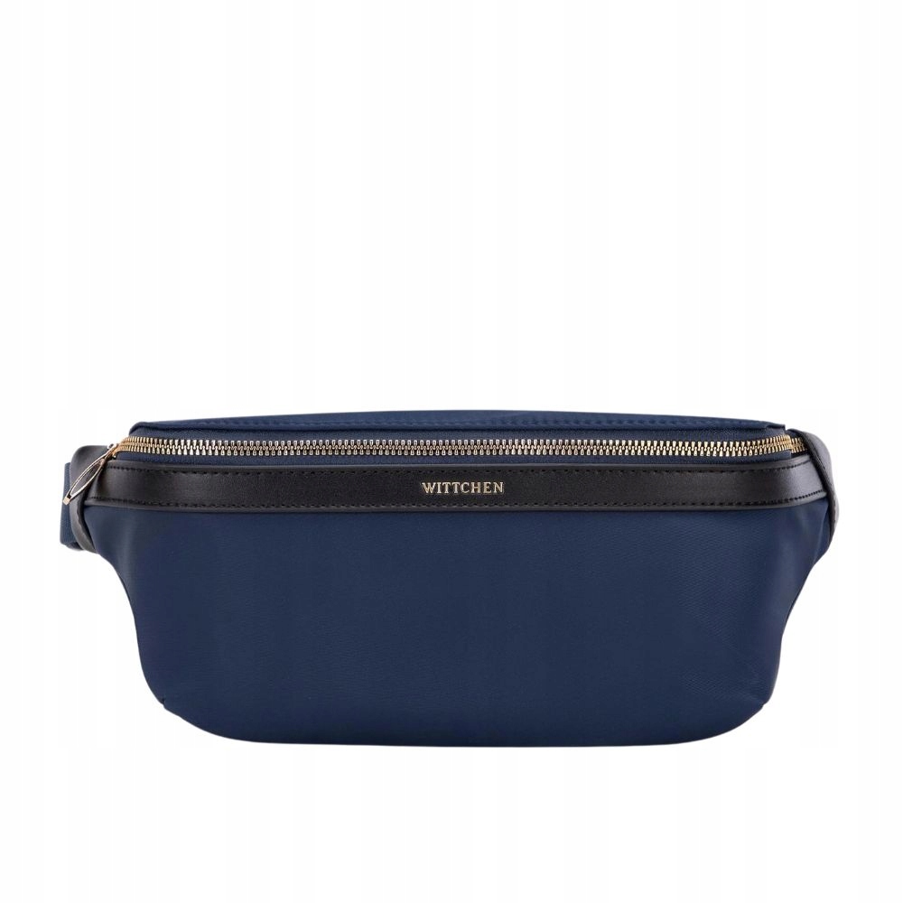 Tmavě modrá dámská ledvinka z nylonu Wittchen 99-3Y-105-7