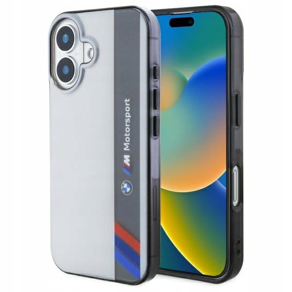 Pouzdro Bmw BMHCP16M23HTFEG pro iPhone 16 Plus 6,7" šedo-šedé, pevné, Motosport IML V
