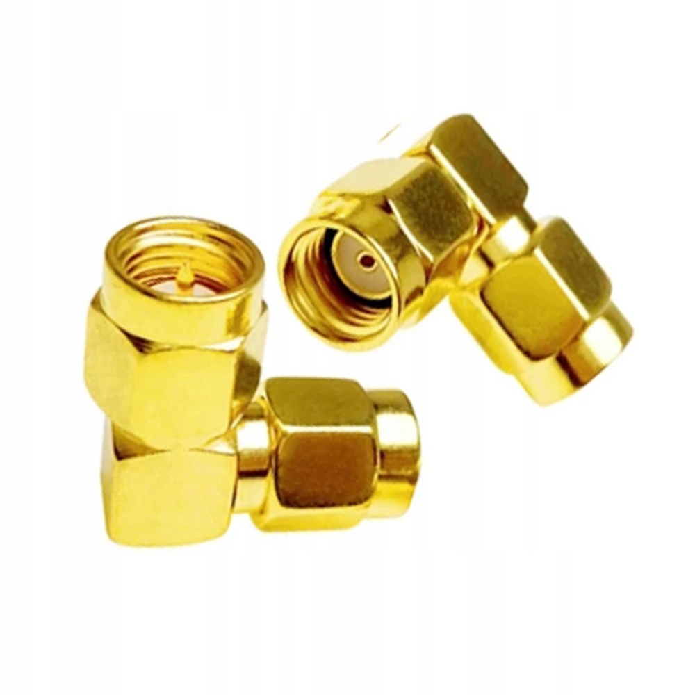 Adapter GSM wtyk SMA / wtyk RP-SMA 90st. Złącza wtyk SMA