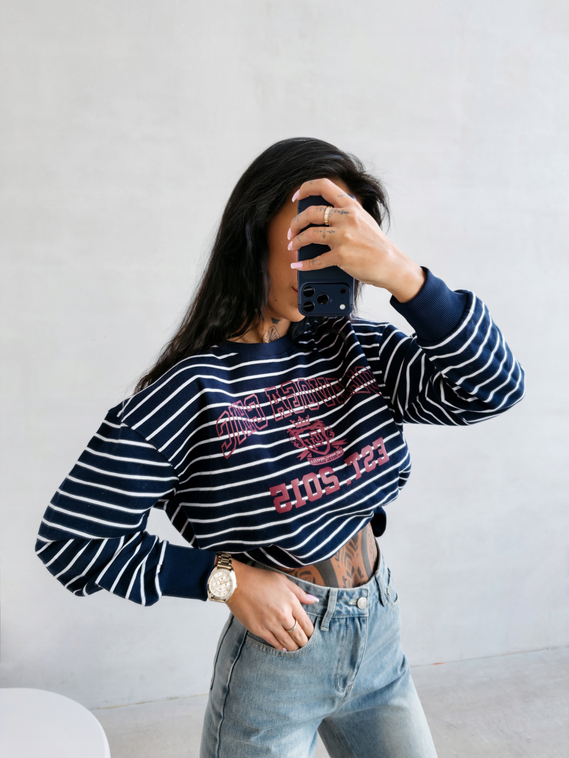 Mikina Tenci Olavoga Tmavě Modrá M