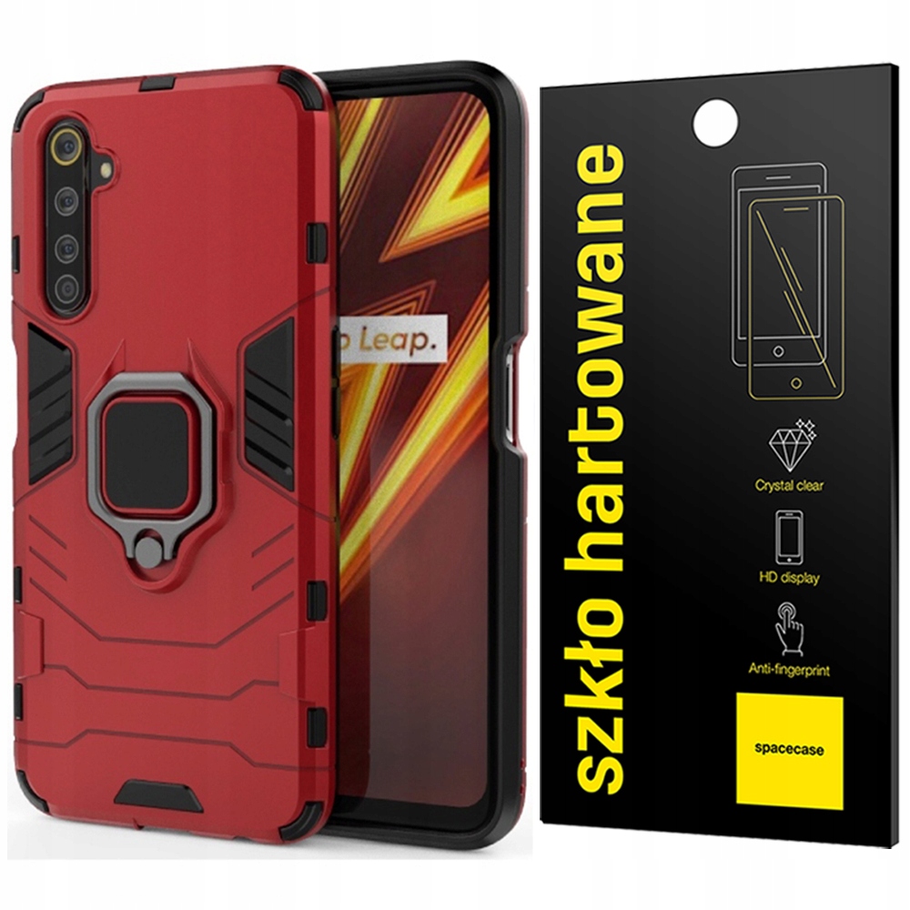 

Etui X-ring Pancerne Do Realme 6 Pełne Szkło