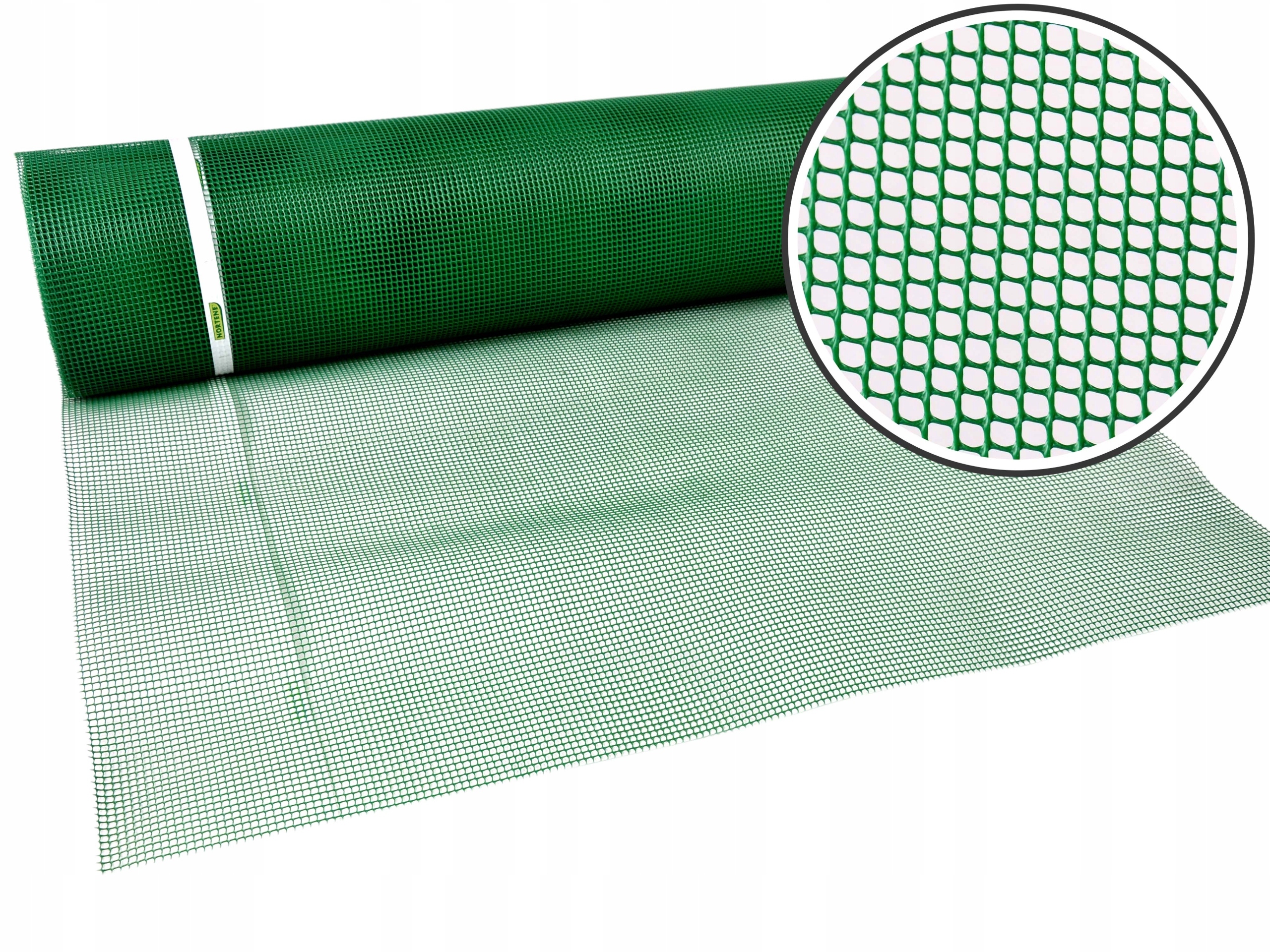 

Siatka Plastikowa Zielona 100cm 25m oczko 5mm