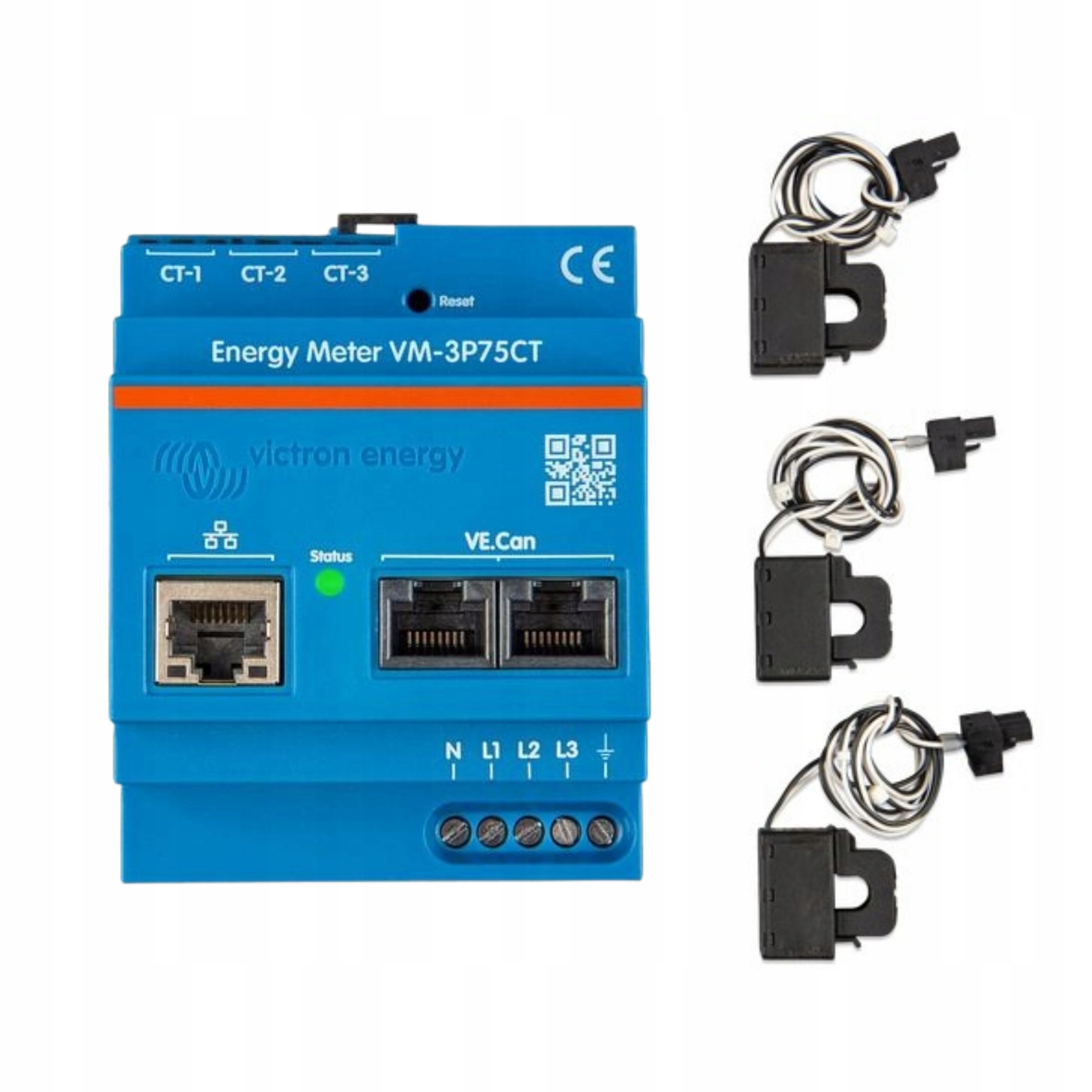 Merač energie Victron Energy VM-3P75CT 75A Ethernet VE.Can meranie energie