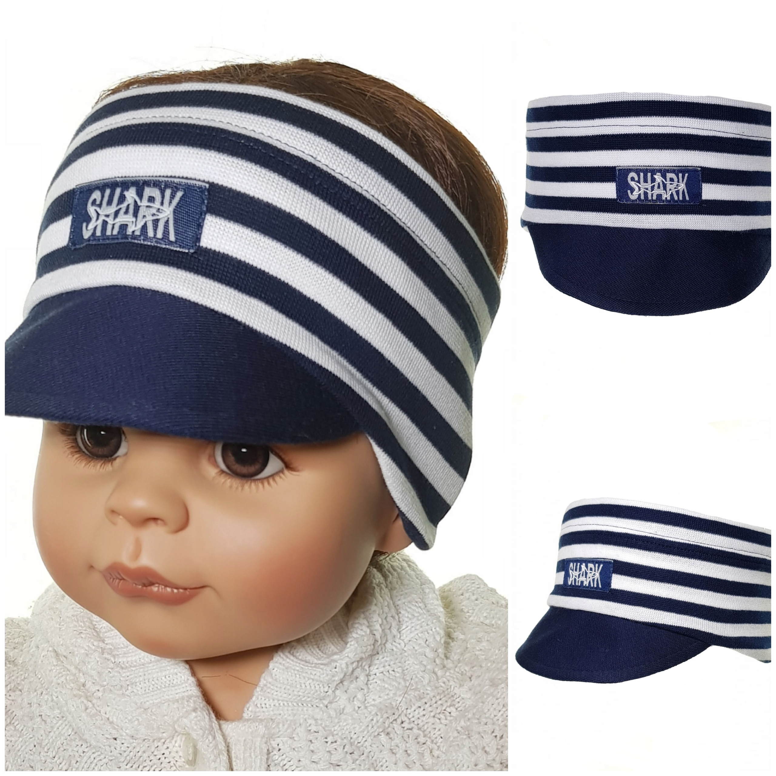 DASZEK OPASKA DLA CHŁOPCA Z DASZKIEM OPASKI CHŁOPIĘCE 12 WZORÓW 1-7LAT Rozmiar 46-56 cm