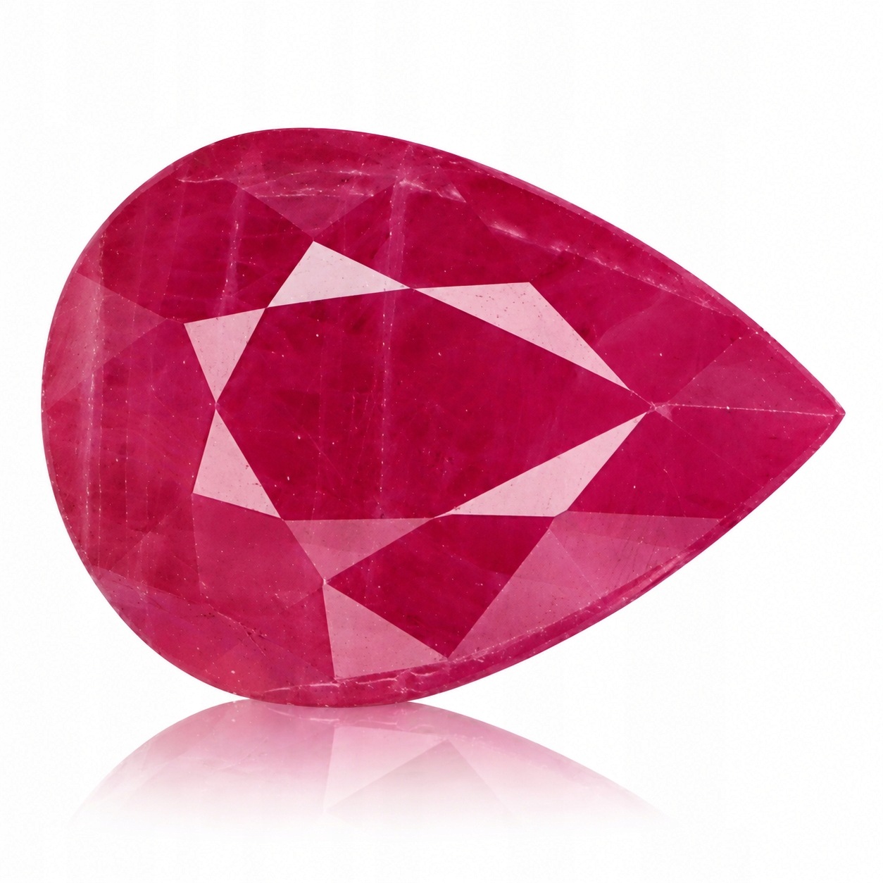 Přírodní Rubín 1.29 ct Červená Lžíce Barma I3 certifikát Wbd