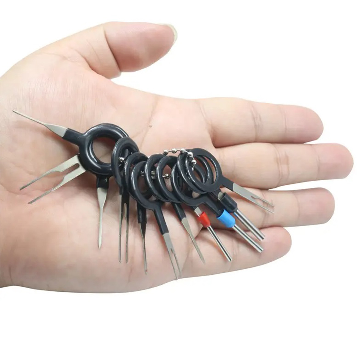 KLUCZE WYJMAKI DO DEMONTAŻU KONEKTORÓW SAMOCHODOWYCH PINÓW ZESTAW 66 AG363E Model AG363E