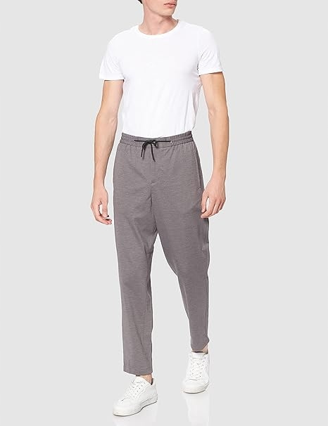 Selected Homme, Elegantní Šedé Kalhoty S Elastickým Pasem 54 6FA