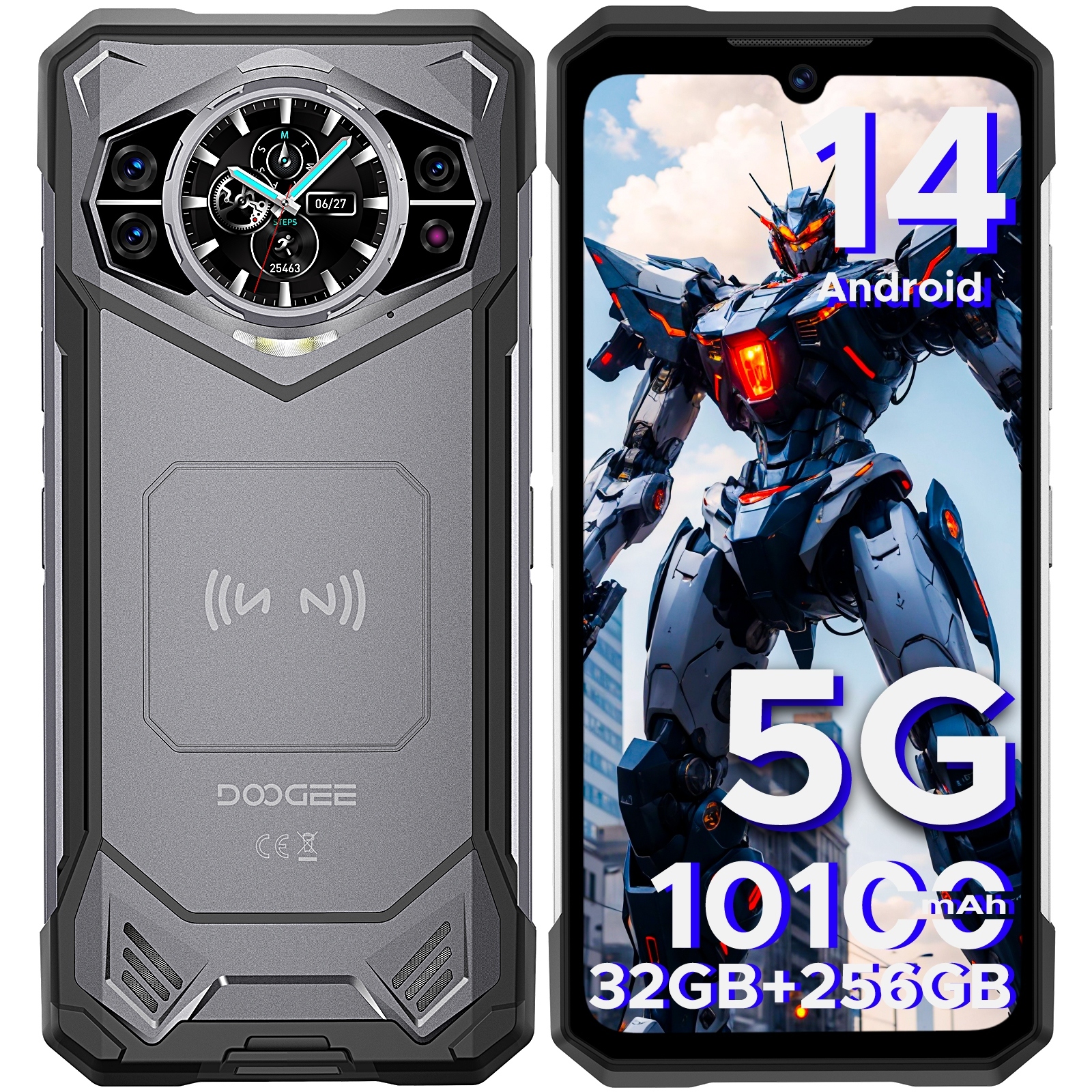Smartfon Doogee S200 12 Gb 256 Gb Szary Dark Grey