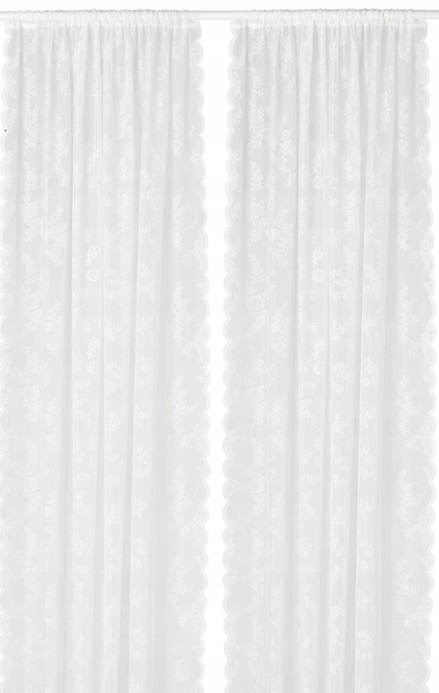 

Ikea Alvine Spets firanki kremowe 145x300 2sz