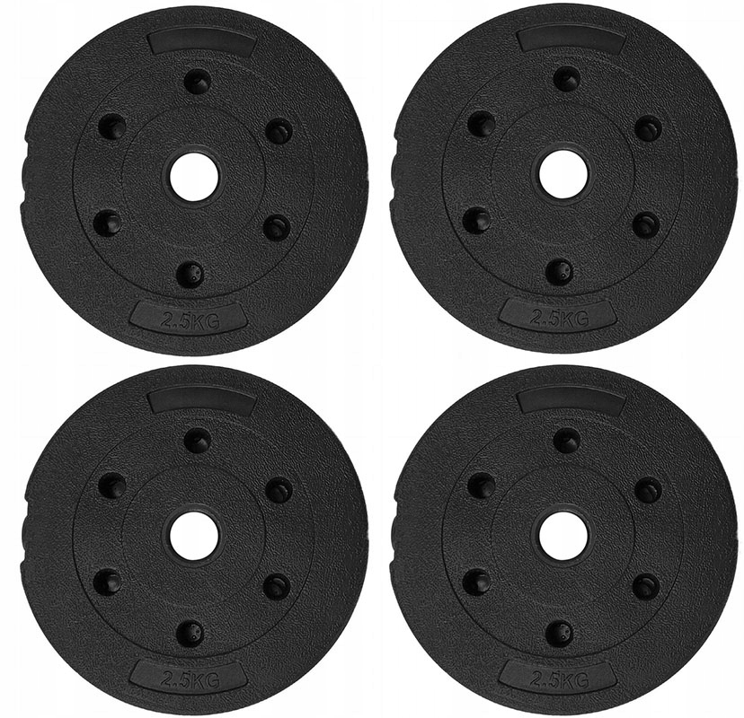 

Obciążenie 10KG zestaw 4x2,5kg talerze bitumiczne