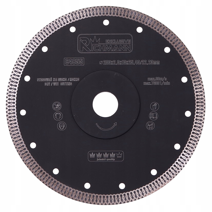 TARCZA DIAMENTOWA CIENKA 200x2MM RICHMANN C4855 Marka RICHMANN