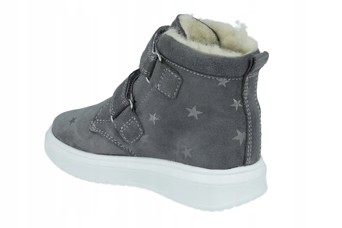 Bartek trzewiki zimowe 11646 skórzane szare zimowe lekkie buty r. 22 Kolor szary