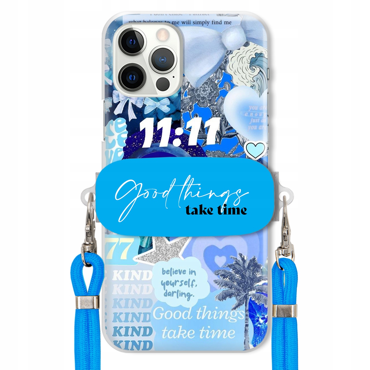 Puzdro pre iPHONE 12 Pro Držiak na vodítko Crossbody Good Things Take Time Lata