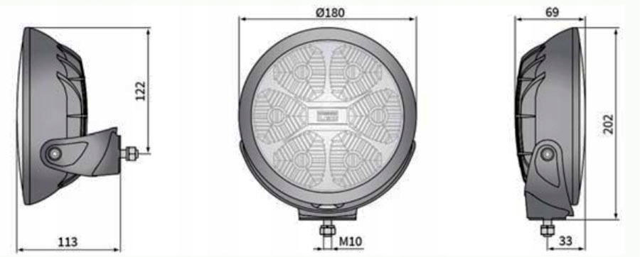 ГАЛОГЕНКА LEDA СВЕТОДИОДНАЯ ФАРА ФАРА СВЕТ DALEKOSIEZNE СВЕТОДИОД LED 12\/24V фото 3