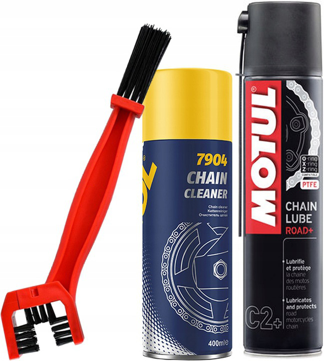 

Zestaw Smar Do Łańcucha Motul C2+ Szczotka Czyścik