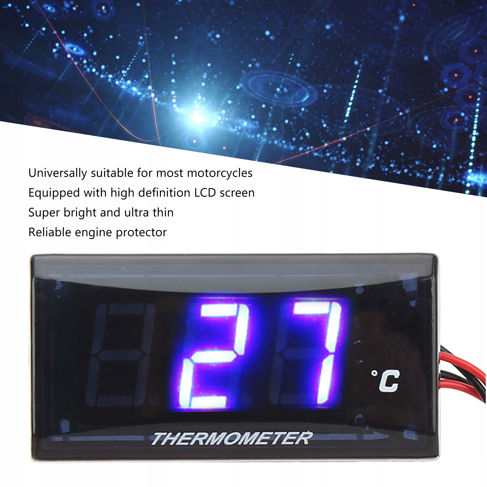 Cyfrowy wskaźnik temperatury wody motocyklowej Rodzaj inny