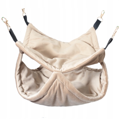 Levně Mimiko houpací síť dvoupatrová Velvet 40x40 cm toffi