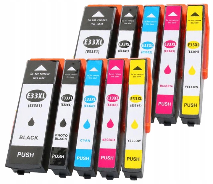 

10x Tusze Do Drukarki Epson XP-530 XP-630 Komplet