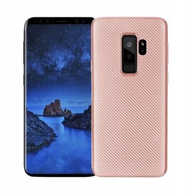 

Carbon Fiber do Samsung S9 Plus G965 różowo złoty