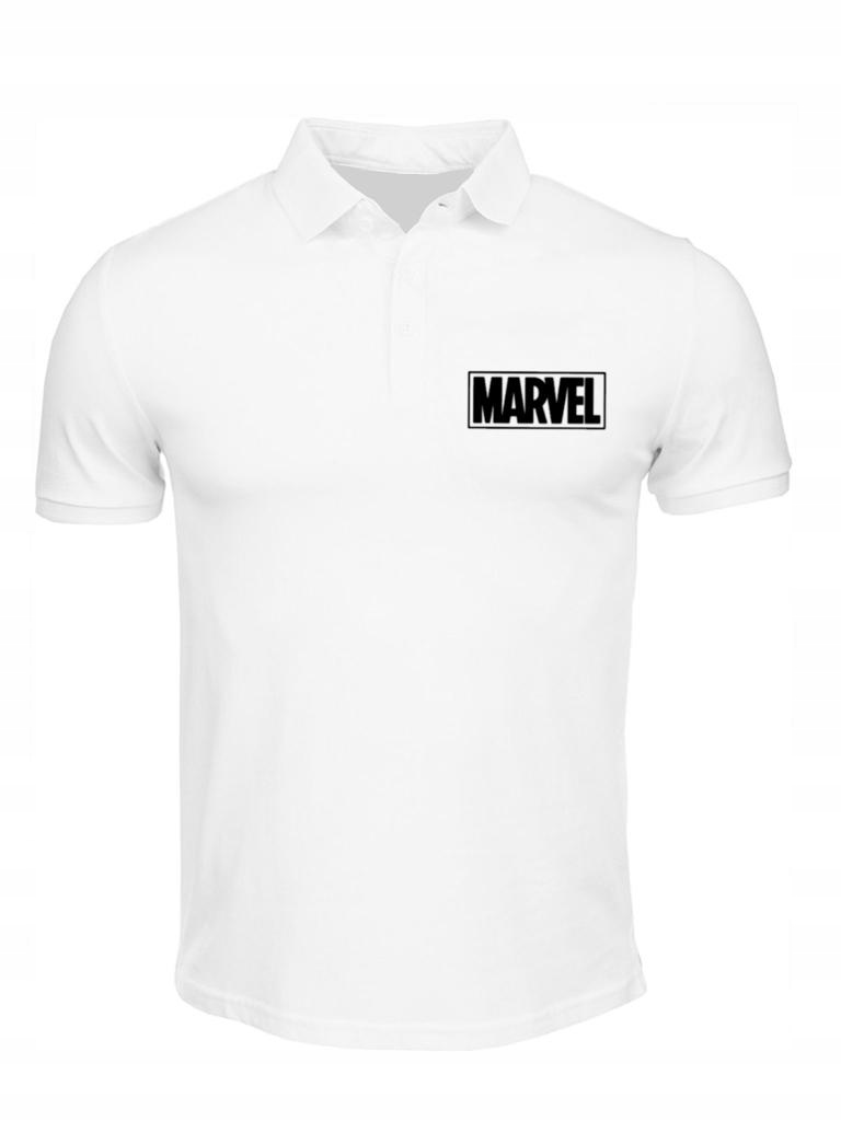 

Polówka Marvel Koszulka Polo Męska Biały S