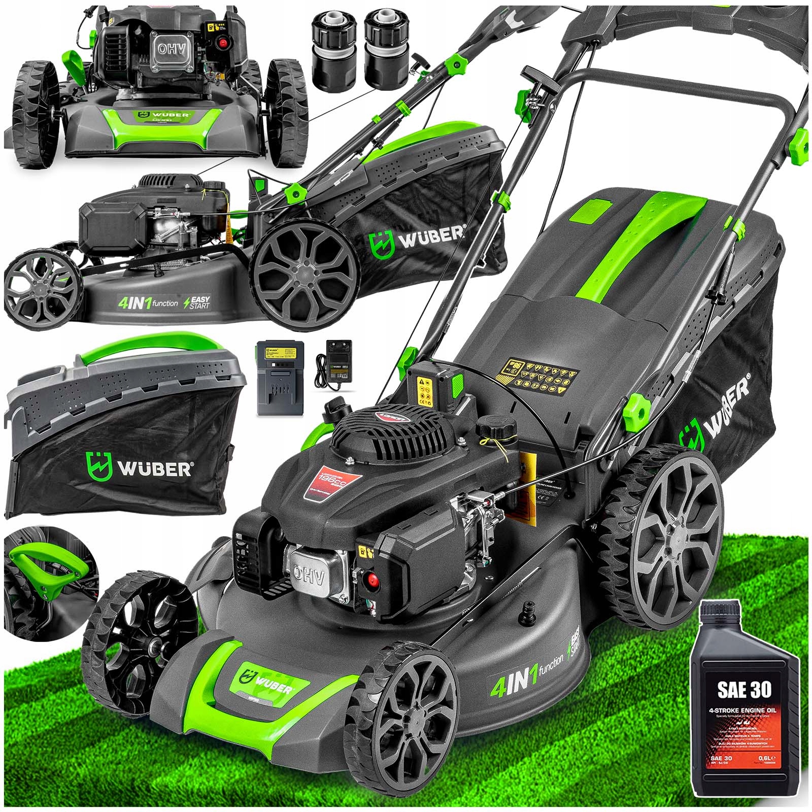 Kosiarka Spalinowa Z Rozrusznikiem 4,8KM+NAPĘD Silnik Loncin 70L 196cc+OLEJ