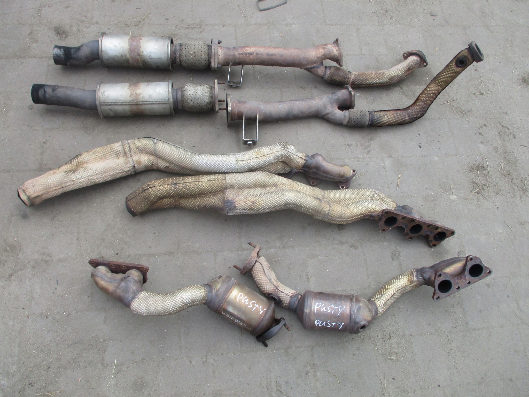 79163215511 - Вихлопна труба глушник Каталітичний нейтралізатор AUDI S6 C6 5.2