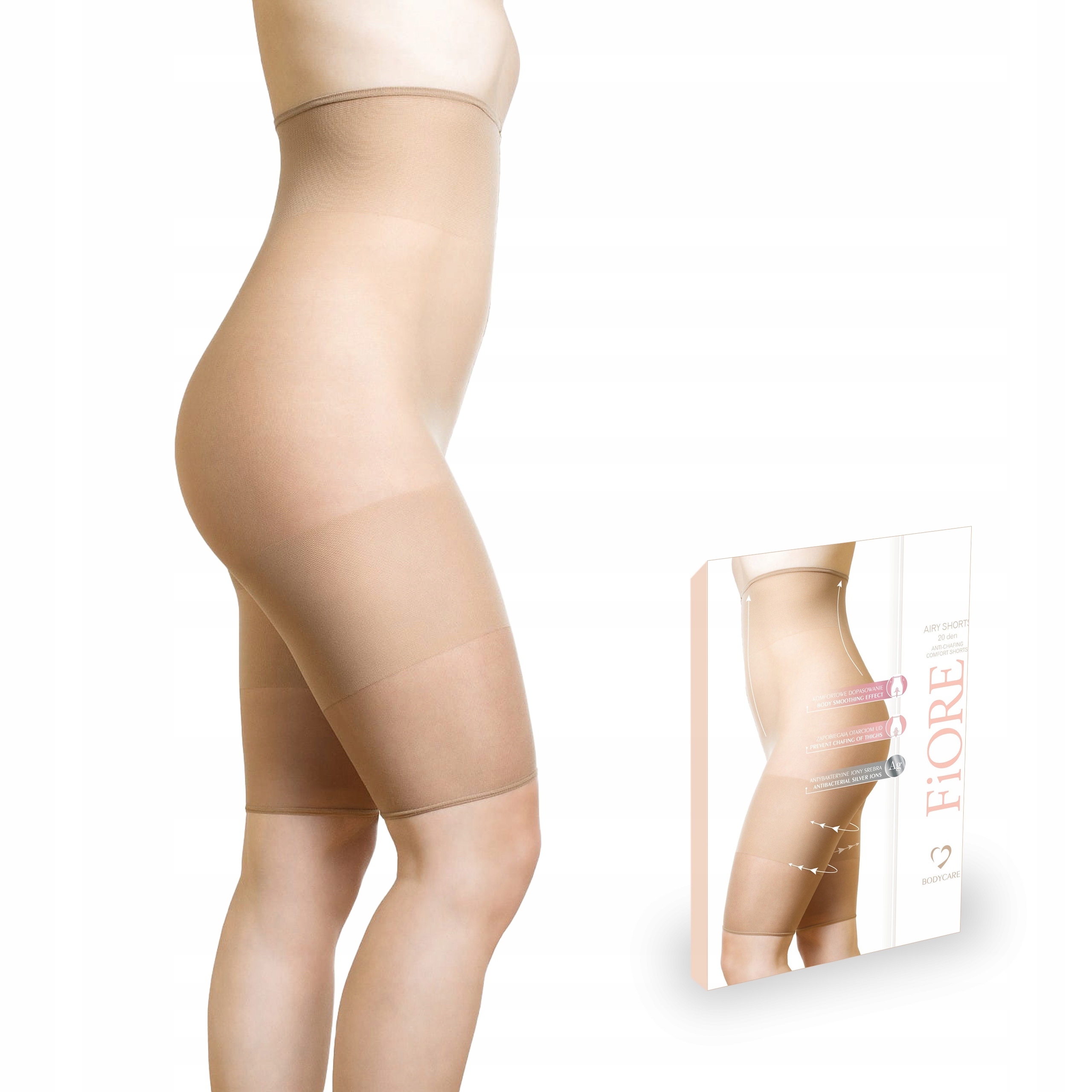 

Szorty Airy Shorts Fiore jony srebra 5/6 beżowe