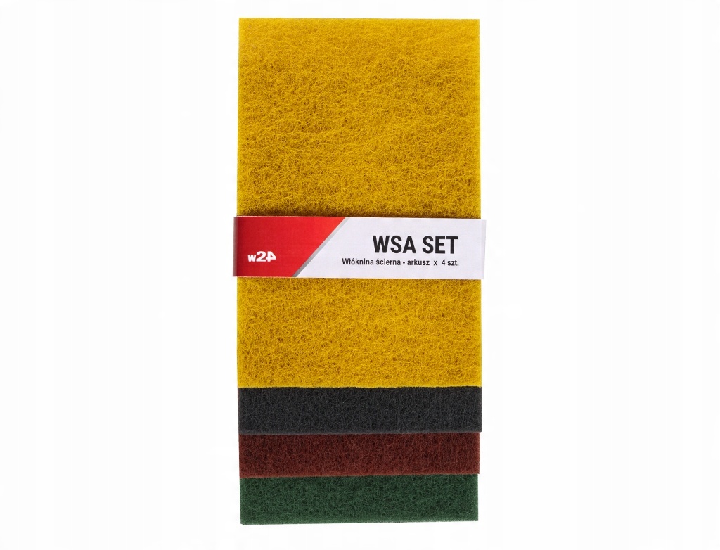 

Włóknina ścierna arkusz 150x230mm Zestaw 4szt. W24