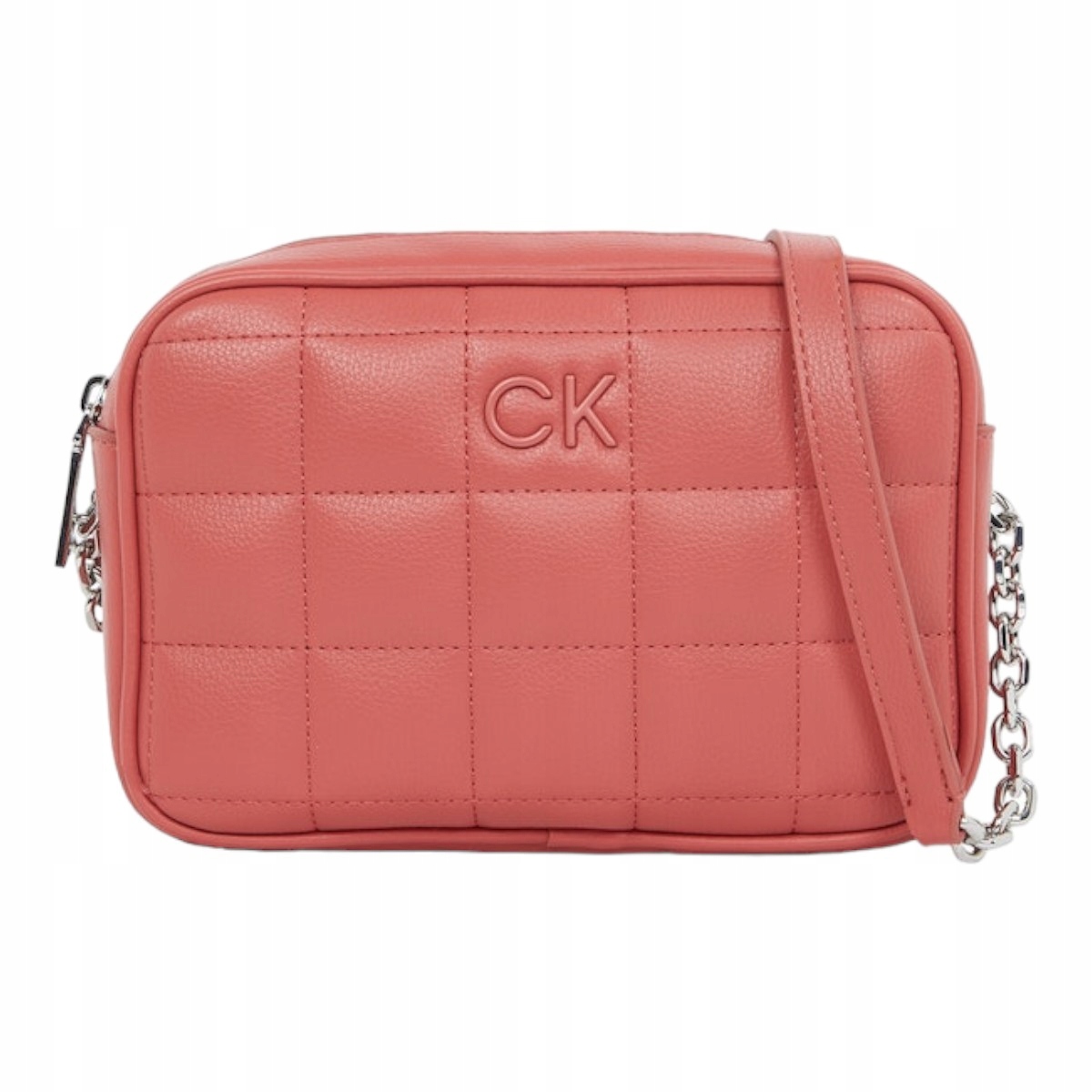 Calvin Klein Dámská Kabelka Square Quilt Camera Bag Červená