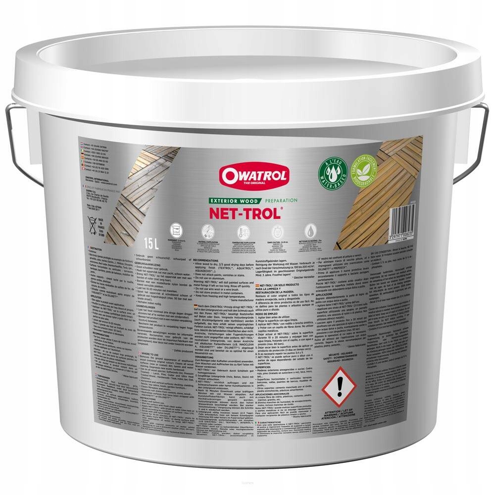 Owatrol Net-trol čistiaci gél na drevo 15L