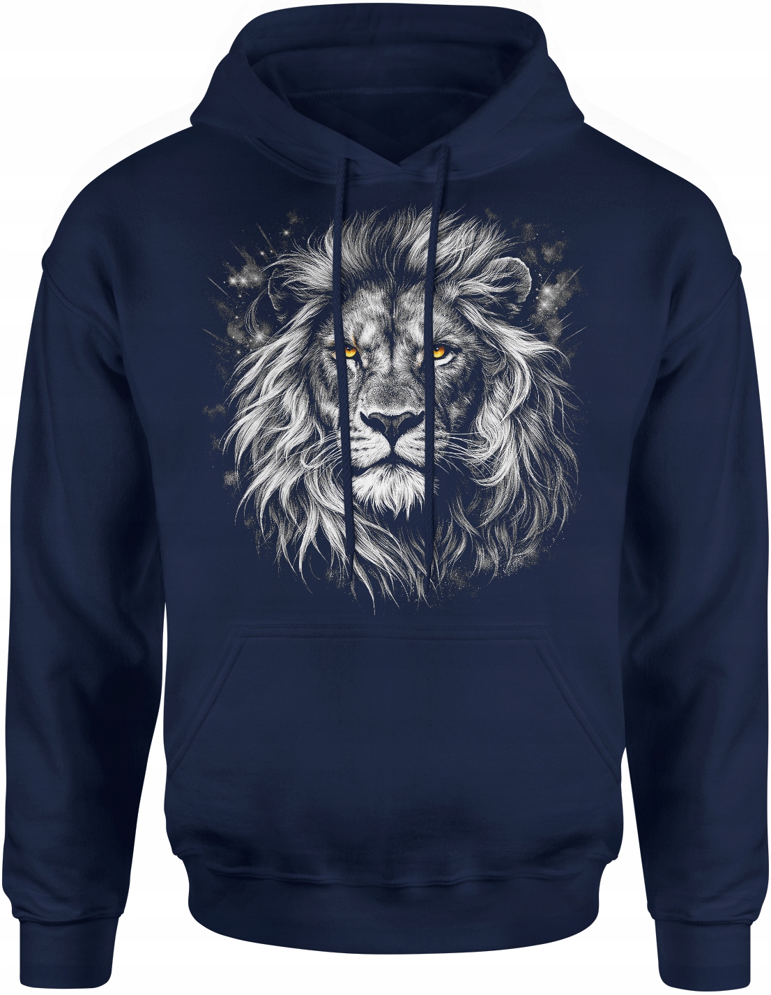 Bluza Z Lwem Męska Nadruk Lew Głowa Dzikie Zwierzę Król Dżungli L
