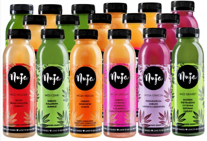 Nuja Detox Detoks sokowy warzywny 30 soków kuracja 5 dni