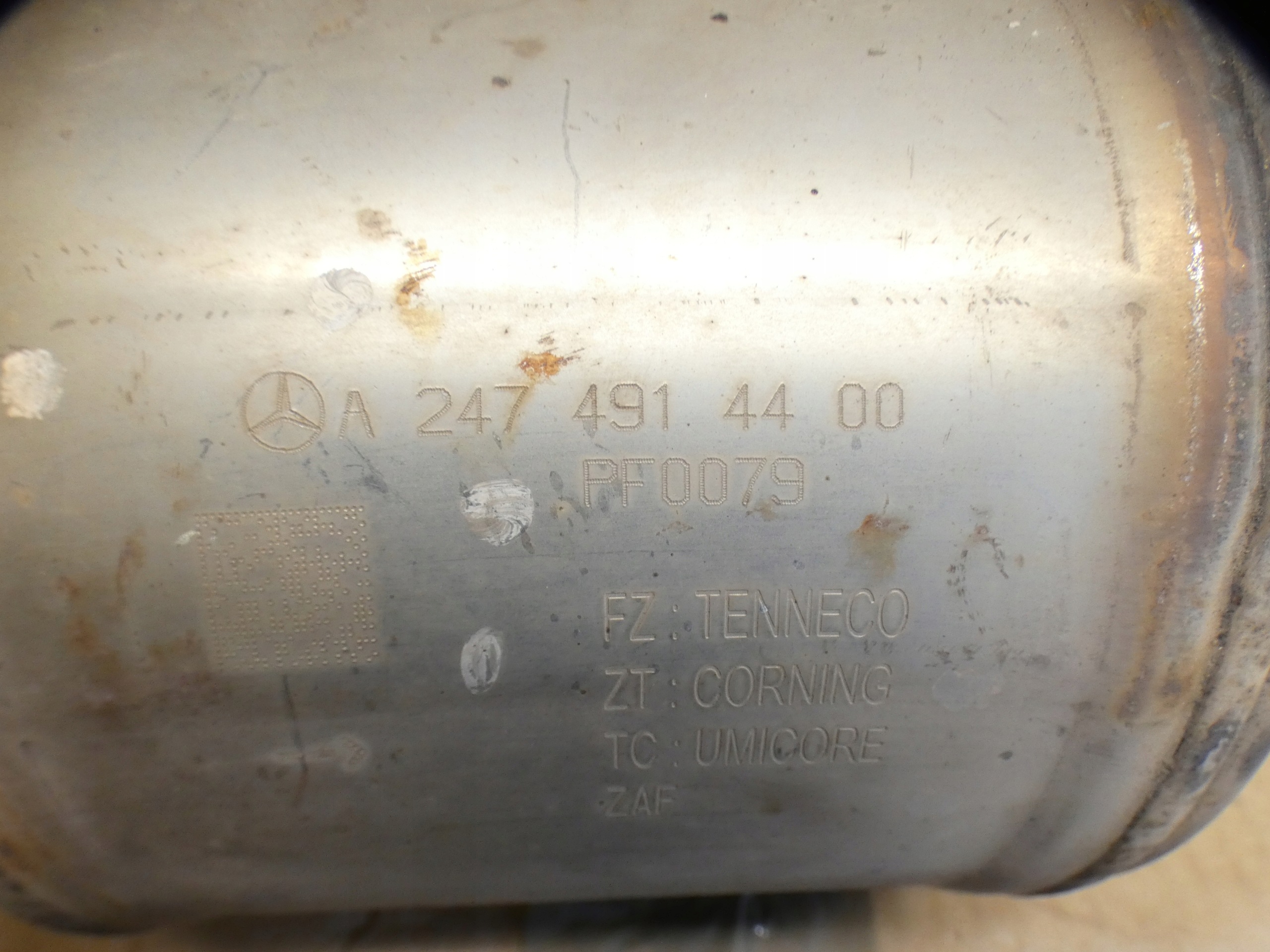 katalysator MERCEDES-BENZ A klasse W177 1.3 benzin A2474914400 OEM